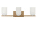 Myhouse Lighting Generation Lighting - GLV1973SBE - Three Light Vanity - Neblina - Satin Brass
