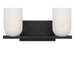 Myhouse Lighting Generation Lighting - GLV1962MBK - Two Light Vanity - Neblina - Midnight Black