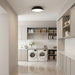 Myhouse Lighting Generation Lighting - GLF1981MBK - LED Flush Mount - Nevado - Midnight Black