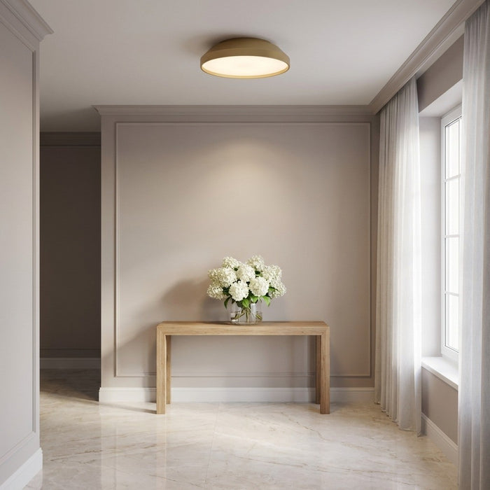 Myhouse Lighting Generation Lighting - GLF1981MSB - LED Flush Mount - Nevado - Satin Brass
