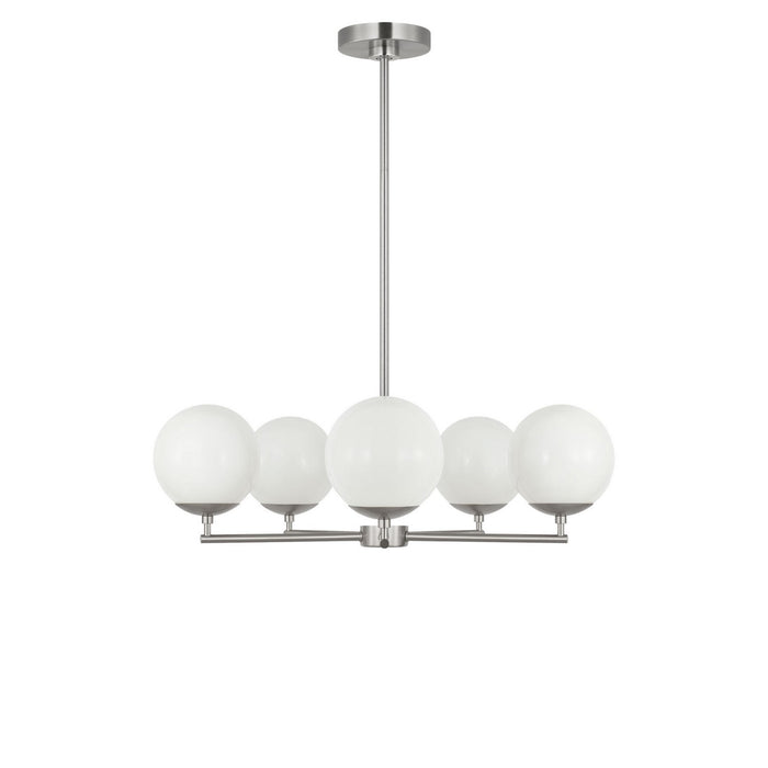 Myhouse Lighting Generation Lighting - GLC1795BN - Five Light Chandelier - Nube - Brushed Nickel