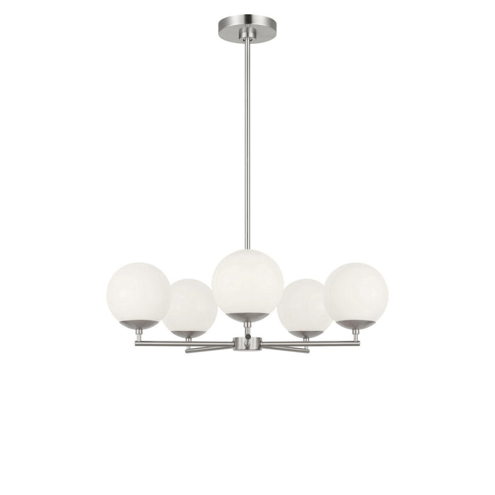 Myhouse Lighting Generation Lighting - GLC1795BN - Five Light Chandelier - Nube - Brushed Nickel