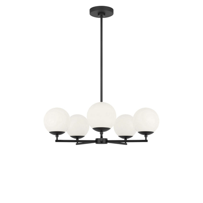 Myhouse Lighting Generation Lighting - GLC1795MBK - Five Light Chandelier - Nube - Midnight Black