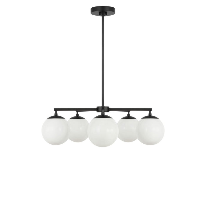 Myhouse Lighting Generation Lighting - GLC1795MBKE - Five Light Chandelier - Nube - Midnight Black