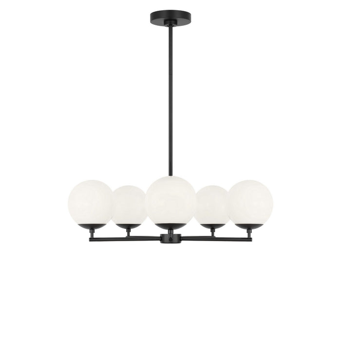 Myhouse Lighting Generation Lighting - GLC1795MBKE - Five Light Chandelier - Nube - Midnight Black
