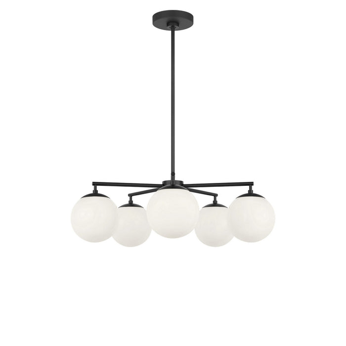 Myhouse Lighting Generation Lighting - GLC1795MBKE - Five Light Chandelier - Nube - Midnight Black