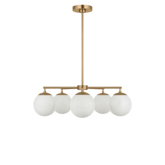 Myhouse Lighting Generation Lighting - GLC1795SB - Five Light Chandelier - Nube - Satin Brass