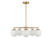 Myhouse Lighting Generation Lighting - GLC1795SB - Five Light Chandelier - Nube - Satin Brass