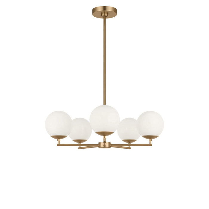 Myhouse Lighting Generation Lighting - GLC1795SB - Five Light Chandelier - Nube - Satin Brass