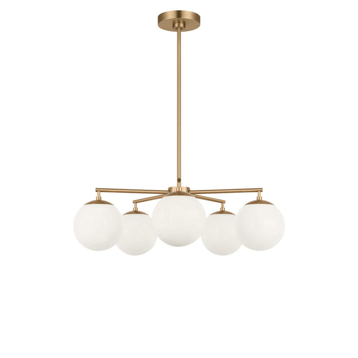 Myhouse Lighting Generation Lighting - GLC1795SB - Five Light Chandelier - Nube - Satin Brass