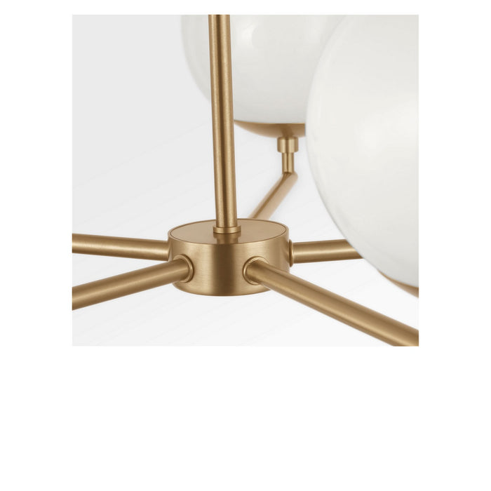 Myhouse Lighting Generation Lighting - GLC1795SB - Five Light Chandelier - Nube - Satin Brass