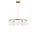 Myhouse Lighting Generation Lighting - GLC1795SBE - Five Light Chandelier - Nube - Satin Brass