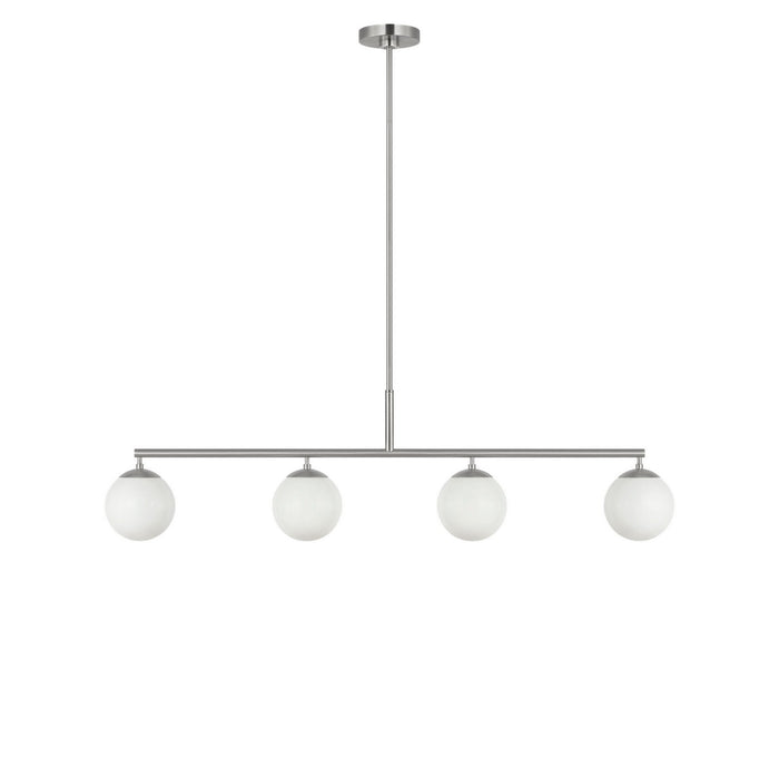 Myhouse Lighting Generation Lighting - GLC1814BN - Four Light Linear Chandelier - Nube - Brushed Nickel