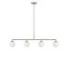 Myhouse Lighting Generation Lighting - GLC1814BN - Four Light Linear Chandelier - Nube - Brushed Nickel