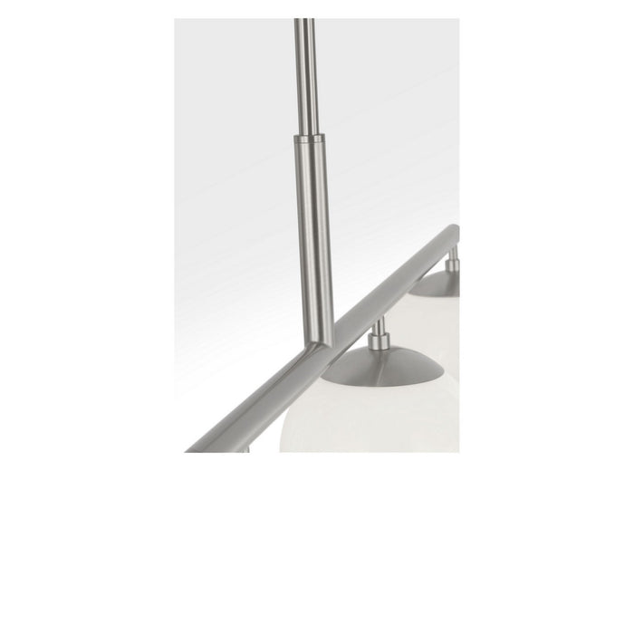 Myhouse Lighting Generation Lighting - GLC1814BNE - Four Light Linear Chandelier - Nube - Brushed Nickel