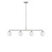 Myhouse Lighting Generation Lighting - GLC1814BNE - Four Light Linear Chandelier - Nube - Brushed Nickel