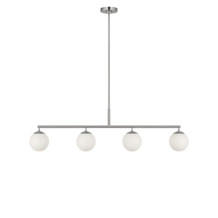 Myhouse Lighting Generation Lighting - GLC1814BNE - Four Light Linear Chandelier - Nube - Brushed Nickel