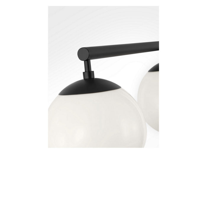 Myhouse Lighting Generation Lighting - GLC1814MBKE - Four Light Linear Chandelier - Nube - Midnight Black