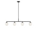 Myhouse Lighting Generation Lighting - GLC1814MBKE - Four Light Linear Chandelier - Nube - Midnight Black