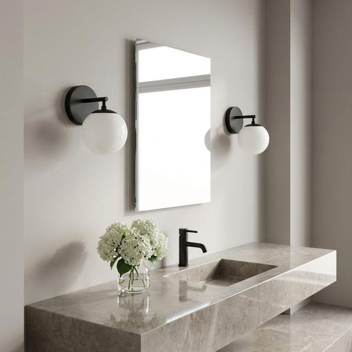Myhouse Lighting Generation Lighting - GLV1831MBK - One Light Vanity - Nube - Midnight Black