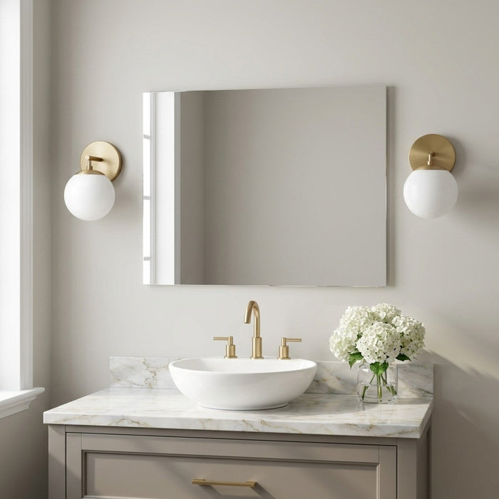 Myhouse Lighting Generation Lighting - GLV1831SB - One Light Vanity - Nube - Satin Brass