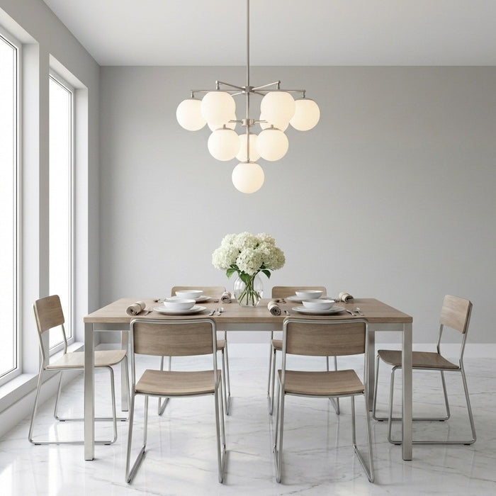 Myhouse Lighting Generation Lighting - GLC18010BN - Ten Light Chandelier - Nube - Brushed Nickel
