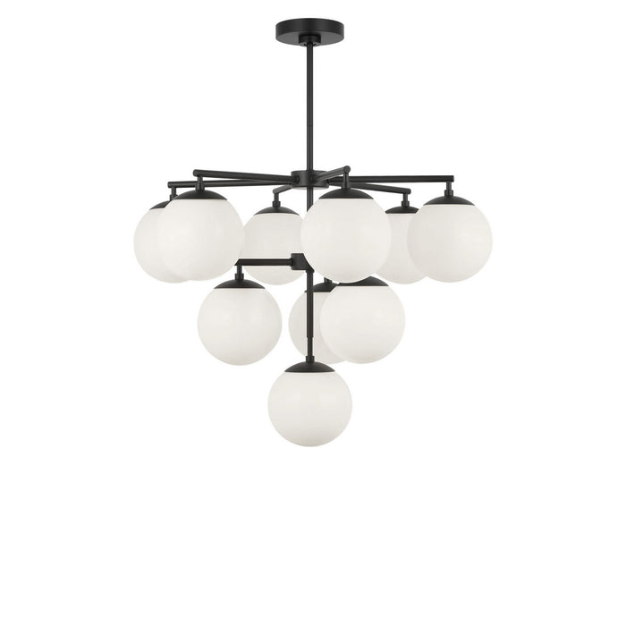 Myhouse Lighting Generation Lighting - GLC18010MBK - Ten Light Chandelier - Nube - Midnight Black