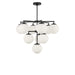 Myhouse Lighting Generation Lighting - GLC18010MBK - Ten Light Chandelier - Nube - Midnight Black