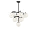Myhouse Lighting Generation Lighting - GLC18010MBK - Ten Light Chandelier - Nube - Midnight Black