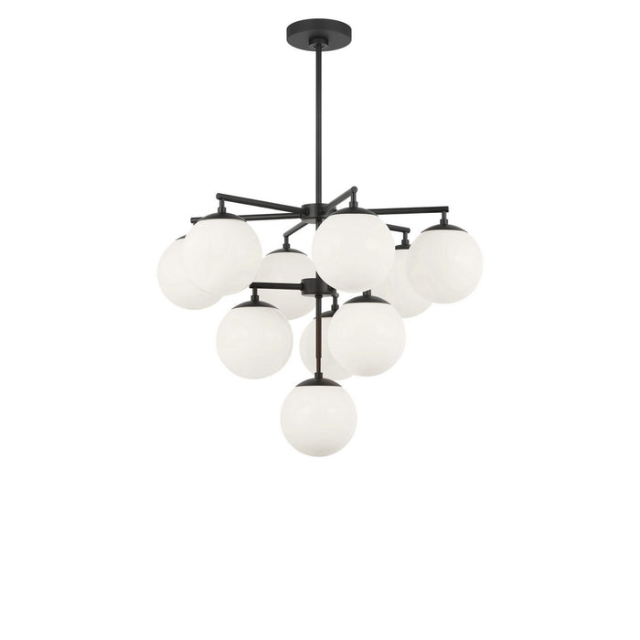 Myhouse Lighting Generation Lighting - GLC18010MBKE - Ten Light Chandelier - Nube - Midnight Black