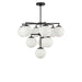 Myhouse Lighting Generation Lighting - GLC18010MBKE - Ten Light Chandelier - Nube - Midnight Black