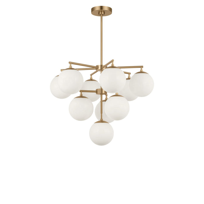 Myhouse Lighting Generation Lighting - GLC18010SB - Ten Light Chandelier - Nube - Satin Brass