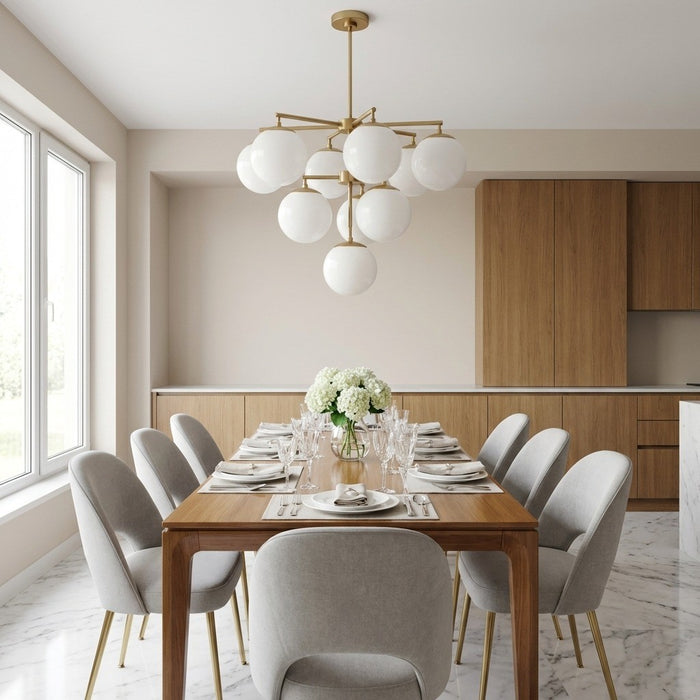 Myhouse Lighting Generation Lighting - GLC18010SB - Ten Light Chandelier - Nube - Satin Brass
