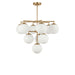 Myhouse Lighting Generation Lighting - GLC18010SBE - Ten Light Chandelier - Nube - Satin Brass