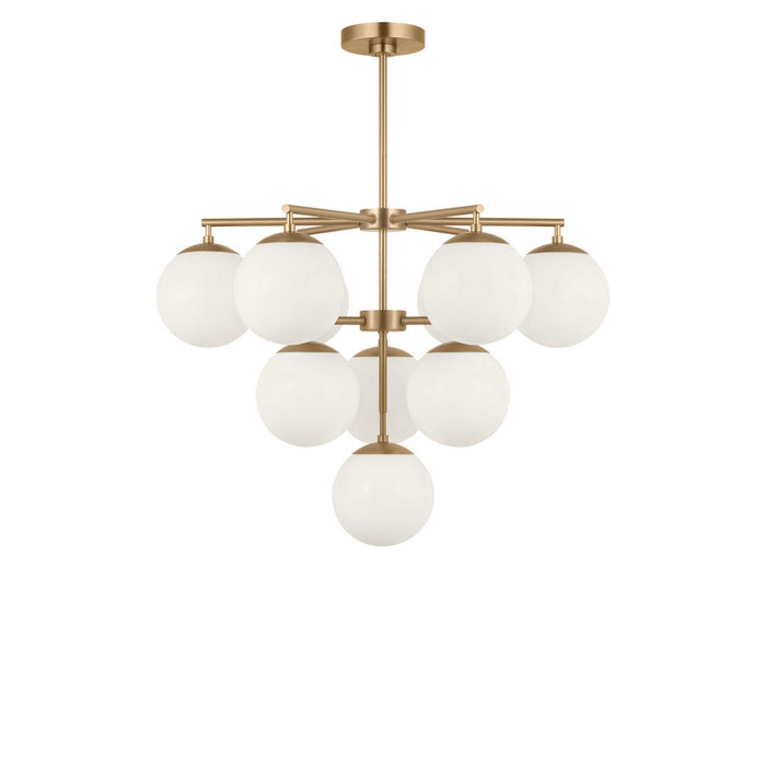 Myhouse Lighting Generation Lighting - GLC18010SBE - Ten Light Chandelier - Nube - Satin Brass