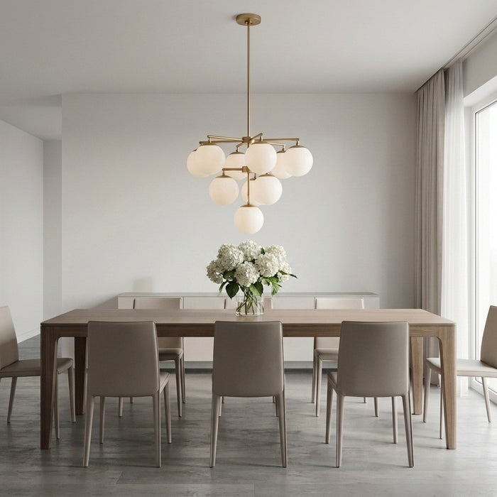 Myhouse Lighting Generation Lighting - GLC18010SBE - Ten Light Chandelier - Nube - Satin Brass