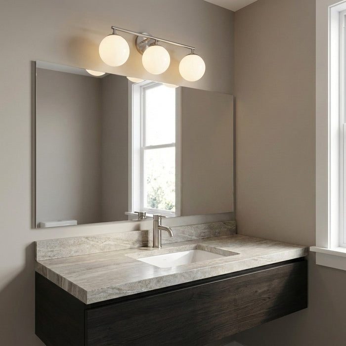 Myhouse Lighting Generation Lighting - GLV1853BN - Three Light Vanity - Nube - Brushed Nickel