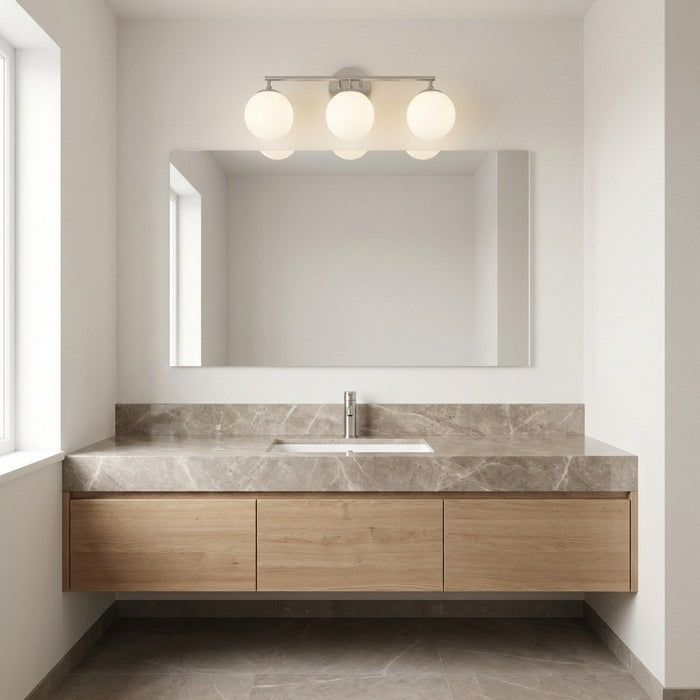 Myhouse Lighting Generation Lighting - GLV1853BNE - Three Light Vanity - Nube - Brushed Nickel