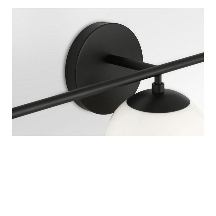 Myhouse Lighting Generation Lighting - GLV1853MBK - Three Light Vanity - Nube - Midnight Black