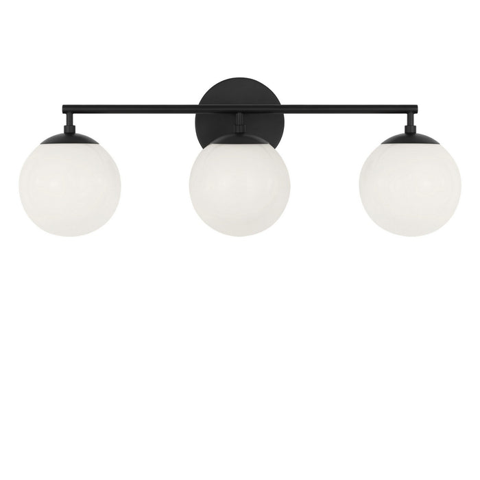 Myhouse Lighting Generation Lighting - GLV1853MBK - Three Light Vanity - Nube - Midnight Black