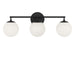 Myhouse Lighting Generation Lighting - GLV1853MBK - Three Light Vanity - Nube - Midnight Black