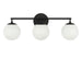Myhouse Lighting Generation Lighting - GLV1853MBKE - Three Light Vanity - Nube - Midnight Black