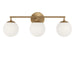 Myhouse Lighting Generation Lighting - GLV1853SB - Three Light Vanity - Nube - Satin Brass