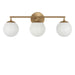 Myhouse Lighting Generation Lighting - GLV1853SB - Three Light Vanity - Nube - Satin Brass