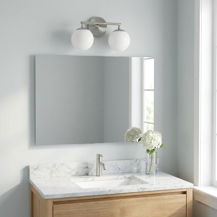 Myhouse Lighting Generation Lighting - GLV1842BNE - Two Light Vanity - Nube - Brushed Nickel