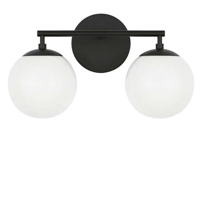 Myhouse Lighting Generation Lighting - GLV1842MBK - Two Light Vanity - Nube - Midnight Black