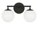Myhouse Lighting Generation Lighting - GLV1842MBK - Two Light Vanity - Nube - Midnight Black