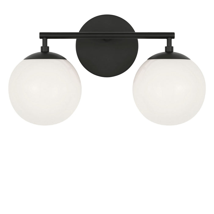 Myhouse Lighting Generation Lighting - GLV1842MBK - Two Light Vanity - Nube - Midnight Black