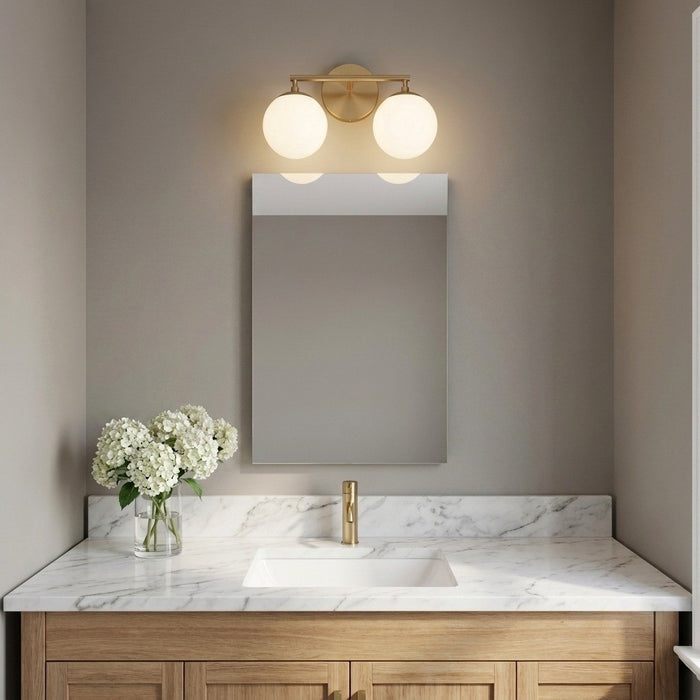 Myhouse Lighting Generation Lighting - GLV1842SBE - Two Light Vanity - Nube - Satin Brass