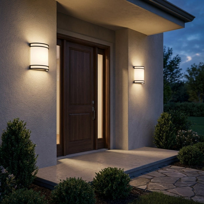 Myhouse Lighting Generation Lighting - GLO2161MBK - LED Outdoor Wall Lantern - Ravel - Midnight Black